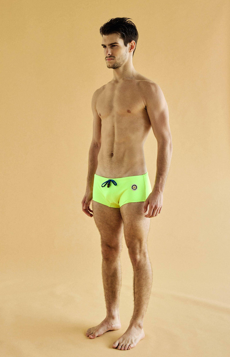 TIMO SQUARE CUT NEON GREEN TIMO TRUNKS 